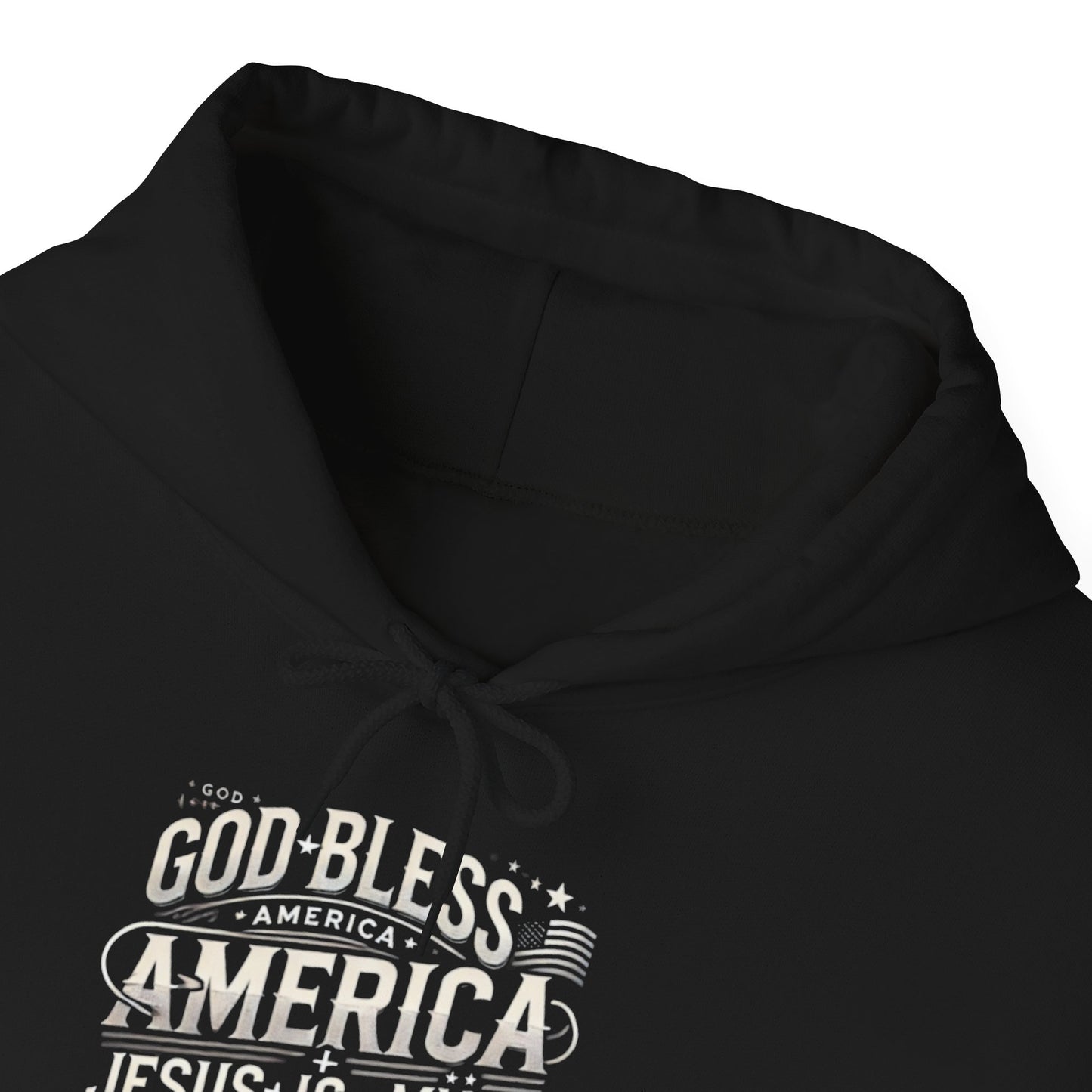 God Bless America Hoodie - Unisex Heavy Blend Sweatshirt with Christian Message