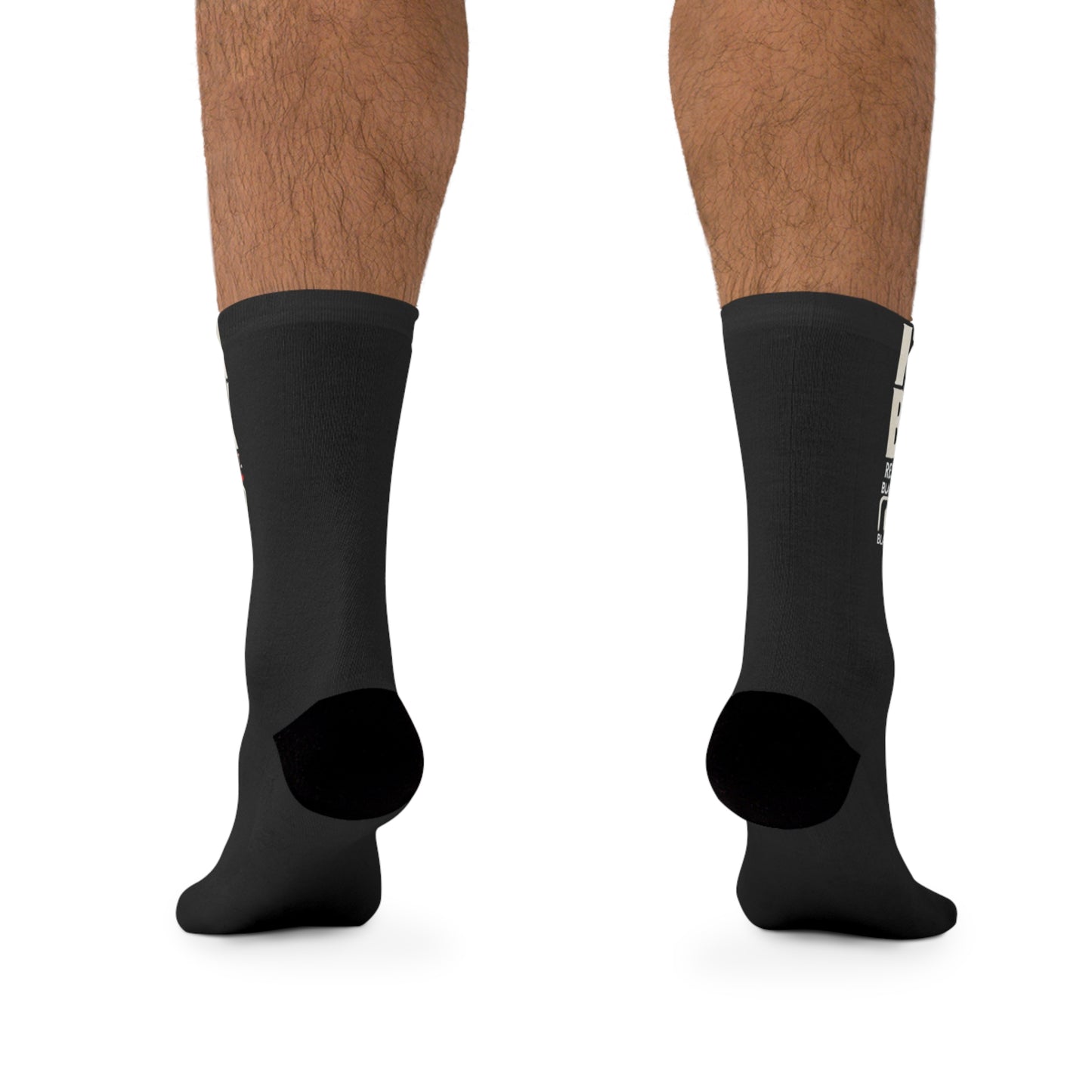 Funny Recycled Poly Socks - "I'm On Break" Sock Design for Relaxation and Fun