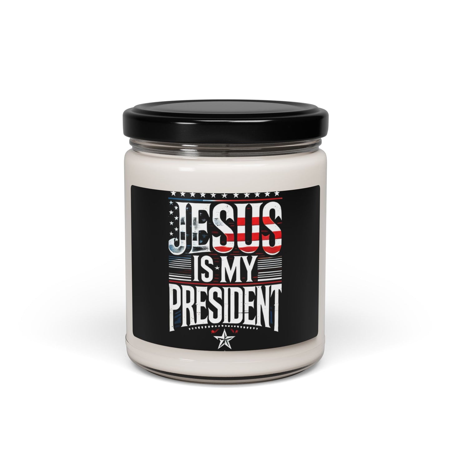 Patriotic Soy Candle - 'Jesus is My President' 9oz