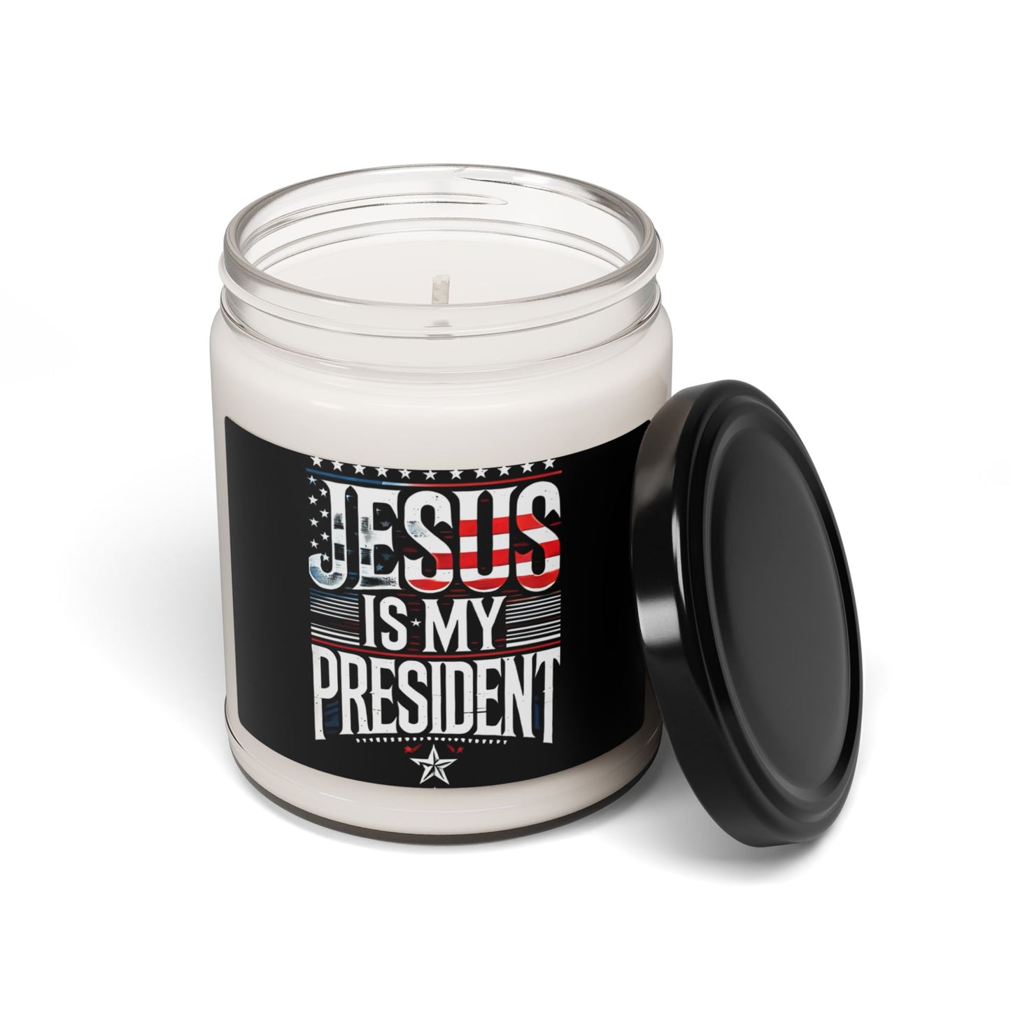 Patriotic Soy Candle - 'Jesus is My President' 9oz