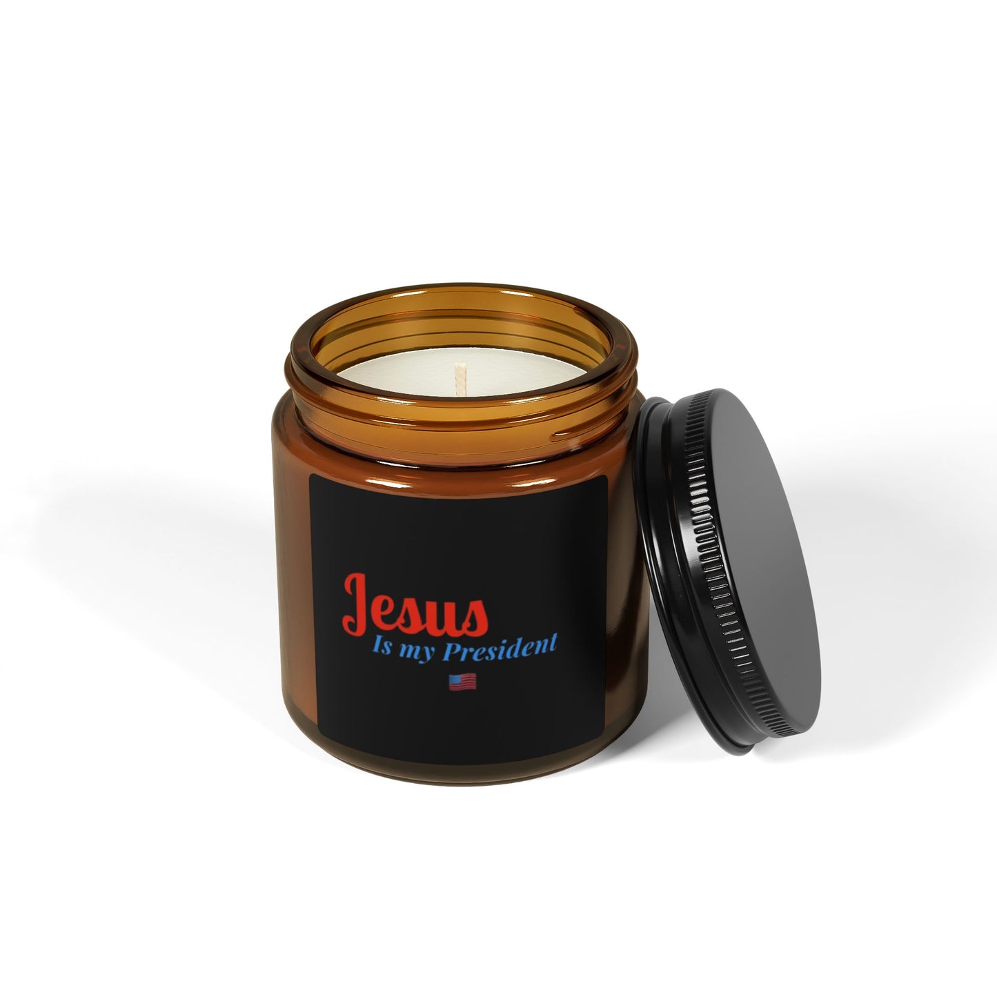 Scented Soy Candle - "Jesus Is My President" - Warm & Inviting Home Decor